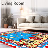 Sugary Cottage Delight with Peppermint Stripe and Holiday Motif(Red)