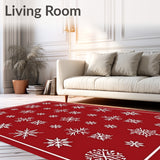Nordic Crystal Celebration Hearth Tapestry Yuletide(Red)