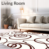 Elegant Spiral Modern Decorative Artistic Expression(Brown)