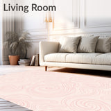 Swirling Cloud Dreamscape with Cascading Ripple Design(Ivory)