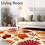 Gratitude Season Fowl Floor Thanksgiving(Beige)