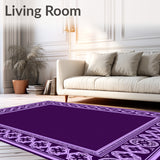 Tile Inspired with Ornate Border Design(Purple)