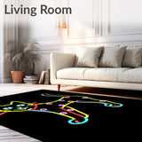 Glowing Kitty Celebration Amusing Party Decoration Joke Present(Black)