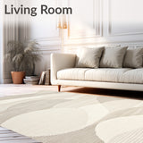 Long Runner Featuring a Subtle Wave Design in Beige(Beige)