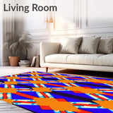 Tartan Style Entry Featuring Traditional Scottish Crisscross Motifs(Orange)