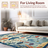 Kids Education Ocean Life Alphabet Number Play Mat(Blue)