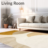 Nuevo Arch Collection Area Contemporary Beige Cream Geometric Design(Beige)