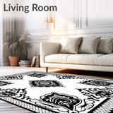 Mystical Eastern Lattice Tapestry Medallion (Black)