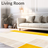 Abstract Geometric Bunny Area for Indoor Comfort Space(Yellow)