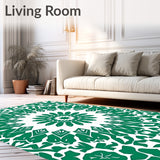 Kaleidoscope with Symmetrical Botanical (Green)