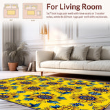 Charming Low Pile Botanical Elegance(Yellow)