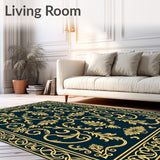 Damask Heritage Scroll with Classical Vine Tracery (Gold) - ODIKA