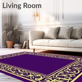 Damask Baroque Filigree Ornamental(Purple)