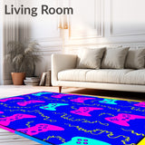 Retro Pixel Design Decorative (Blue)