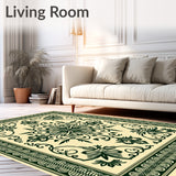 Ornate Medallion Damask with Flourishing Botanical(Ivory)