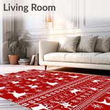 Festive Reindeer Holiday Hallway Pathway(Red)