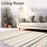 Sophisticated Oatmeal Tonal with Gentle Striped Design(Beige)