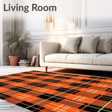 Autumn Tartan With Interlocking Spider Web Accents(Black)