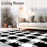 Buffalo Lattice Checkered Farmhouse Gingham(Black)