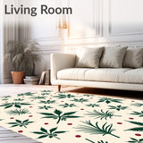 Winter Botanical Flourish with Stylized Holly Berry Filigree(Green)