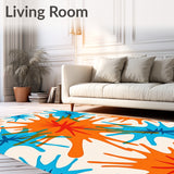 Porto Abstract Watercolor Splash Mediterranean Artistic Flow(Orange)