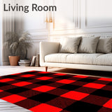 Classic Buffalo Checkered Holiday Farmhouse Accent(Red)