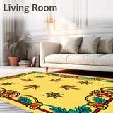 Festive Pine Holiday Entrance Welcome With Ornament Borders(Yellow)