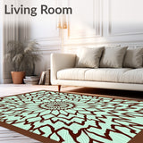 Burst Symmetrical with Ornate Central Focus(Brown)