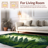 Contemporary Dark Green Geometric Style(Green)