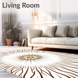 Celestial Burst Motif with Radiant Inspired Accents(Brown)