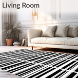 Alternating Dual Tone Sleek Fashionable Trendy Statement(Black)