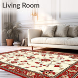 Beige Red Runner Light Foldable Indoor Kitchen(Ivory)