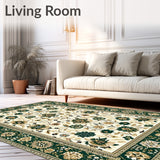 Floral with Beige and Green(White)