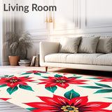 Poinsettia Bloom Cluster Seasonal Decorative(Red)