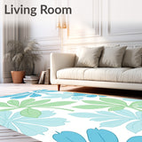 Botanical with Whispered Leaf Accents (Blue)