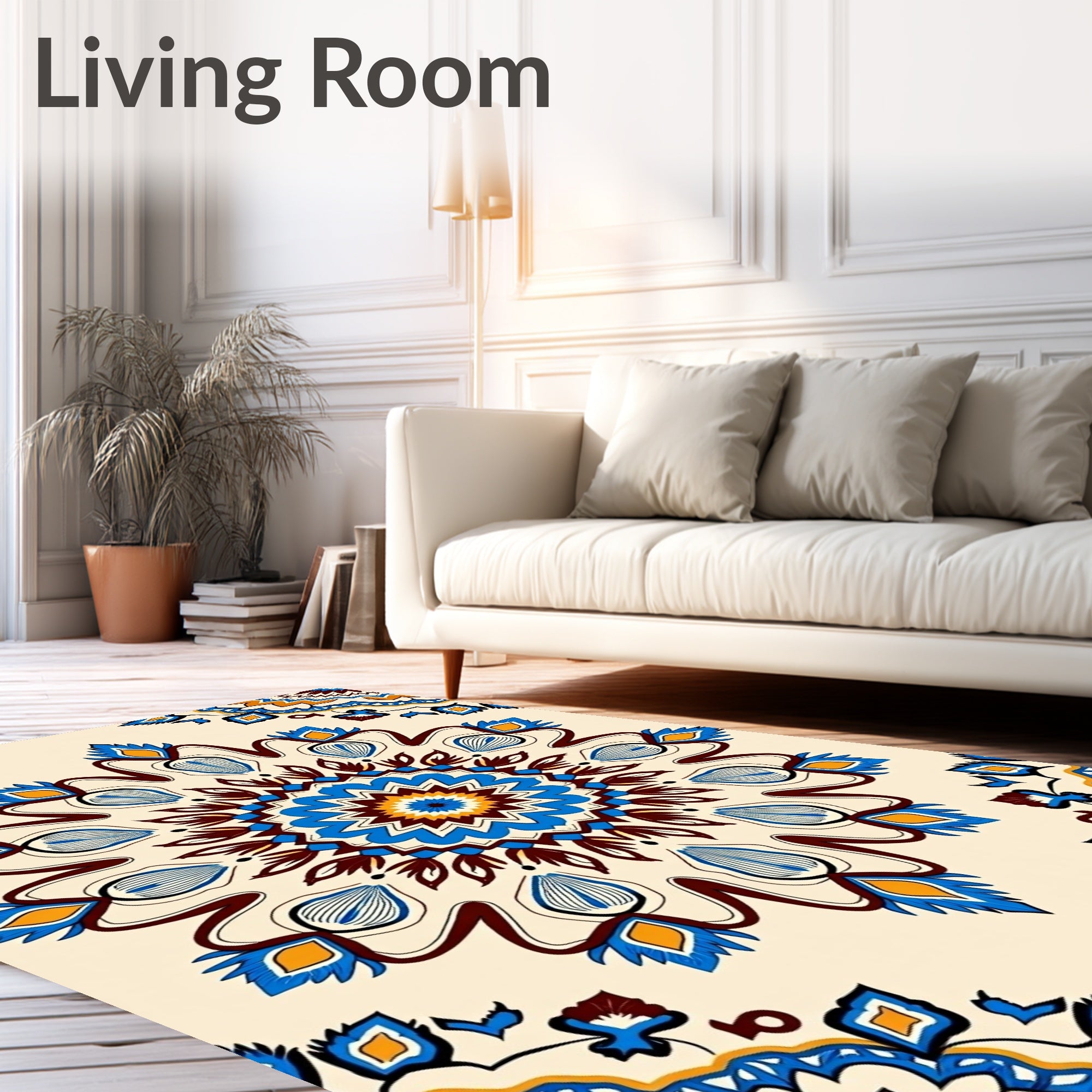 Boho Swirl Enchanting Decorative (Beige) - ODIKA