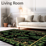 Nordic Pine Branch Interlocking with Festive Filigree Motifs(Black)