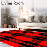 Classic Tartan Check with Heritage Plaid Accents(Red)