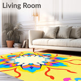 Calming with Abstract Interlocking Petals(Yellow)