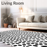 Abstract Animal Inspired Spotted Motif with Monochrome Flair (Black) - ODIKA