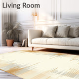 Elegant Mid Century Modern Area Featuring Beige and Ivory Ombre Design(Beige)