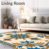 Artisanal Boho Floral Hallway Showpiece (Beige)