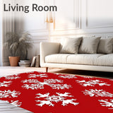 Enchanting Snowflake Wonderland Festive Holiday(Red)
