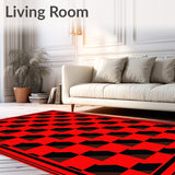 Yuletide Tartan Front Step Greeting Seasonal Accent(Red)