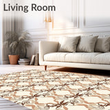 Inspired Quatrefoil Trellis Interlocking Motif(Beige)