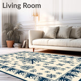 Joyful Nordic Yuletide Decorative Floor Covering(Beige)