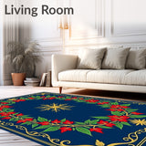 Holly Medallion with Boho Starburst Accents(Blue)