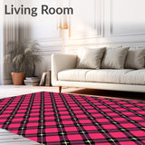 Winter Highland Tartan Plaid with Classic Heritage Motifs(Pink)