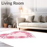 Romantic Petal Motif with Delicate Swirl Accents and Floral Embellishments(Pink)