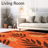 Harvest Eucalyptus Foliage Decorative With Elegant Autumn Motif(Orange)